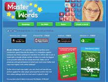 Tablet Screenshot of masterofwords.net
